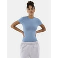 thumbnail image 2 of No Boundaries Cotton Stretch Jersey T-Shirt Bodysuit, Women’s XS-3XL, 2 of 5