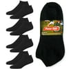 4 Pair Mens Cushioned Sport Socks No Show Crew Athletic Basketball Size 9-11 BLK