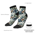 thumbnail image 6 of Fuzoiu Hawaiian Style Print Adult Socks, Crew Moisture-wicking Socks, Unisex Cushion Crew Socks,Casual Sports Ankle Socks, 6 of 7