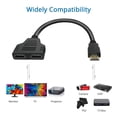 thumbnail image 2 of Splitter HDMI BATU de 1 entrada a 2 salidas 1080p, cable de 30 cm, 2 of 8