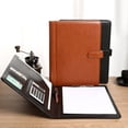thumbnail image 1 of Musbetu Multifunctional File Folder A4 Document Clipboard Folder with Calculator Pen Slot Card Holder Portfolio Folder with Documents Clip for Business Office, 1 of 7