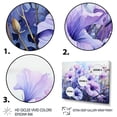 thumbnail image 3 of Designart "violet Morning Glory Graceful III" Floral Canvas Wall Art, 3 of 5