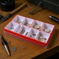 thumbnail image 3 of Caja De Almacenamiento De Piezas De Reloj, 4 Compartimentos, Caja Organizadora De Piezas De Reloj De Plástico Para Herramientas De Reparación De Relojero, 3 of 7