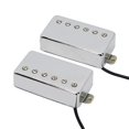 thumbnail image 4 of FLEOR Humbucker Pickup Ceramic Guitar Neck + Bridge Pickup Set Chrome Fit LP Style Electric Guitar, 4 of 4