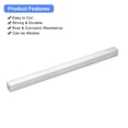thumbnail image 4 of Unique Bargains Square Aluminum Flat Bar, 2 Pack 3/4' Thickness 3/4' Width 12' Length, 4 of 5