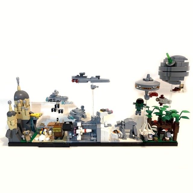 MOC Kit de bloques de construccion de Skyline Architecture para ninos y adultos casa magica de viaje en tiempo futuro modelo de ladrillo juguete DIY