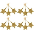 thumbnail image 4 of CATIEBYE Gold Star Christmas Tree Ornaments 24Pcs Five-Pointed Star, 4 of 8