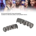 thumbnail image 3 of Shiny Teeth Hip Hop Prop Teeth Accessory Decoration for  Party Gift, Fashionable Appearance, Brass Material, 3 of 7