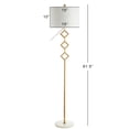 thumbnail image 5 of JONATHAN Y Diamante 61.5" Modern Gilt Metal with Marble Based LED Floor Lamp, Gold/White, JYL1083A, 5 of 8