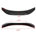 thumbnail image 4 of Kojem Rear Trunk Spoiler Lid Wing Winglet for  2013-2020 Subaru BRZ 2013-2016 Scion FR-S 2017-2020 Toyota 86 - ABS Painted Carbon Fiber Finish Style, L Type, 4 of 9