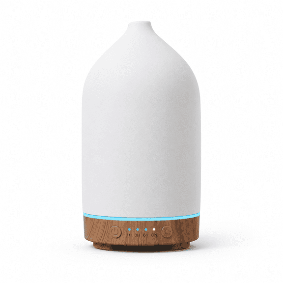 Aroma Humidifiers with 7 Colors Lights,LED Mood LightsAUTO COLOR CYCLES， Mist Mode and Waterless Auto Shut-Off for Large Room Car