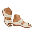 thumbnail image 5 of Mostsola Wedge Sandals for Women 2025 Fashion Boho Slip on Slippers Casual Platform Slides Shoes, 5 of 8
