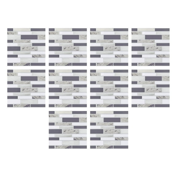 Moocorvic 10Pcs Waterproof Non-Woven Fabric Wall Tiles Sticker for Home Decor,Self-Adhesive Peel and Stick Backsplash Tile Decals for Kitchen Bathroom Decor