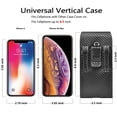thumbnail image 2 of Njjex Belt Holster for Apple iPhone XR 11 Pro Max, XS Max, 8 7 6 6S Plus, SE, 5S Syntheic Leather Belt Clip & Loop Carrying Case Card Holder Slots Fit Phone up to 6.5" in with Case on, 2 of 9