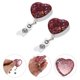thumbnail image 2 of GOOHOCHY 2 porta credencial prácticos con forma de corazón, hebillas para tarjetas de identificación, clips adorables para credencial., 2 of 8
