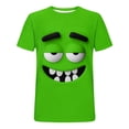 thumbnail image 5 of Yaoyar Men Funny Cartoon Face Print T-Shirts Short Sleeve Casual Novelty Tees Shirts for Streetwear Party, 5 of 5