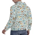 thumbnail image 6 of Lsque Tribal Animals Pattern Casual Men's Hoodie,Hooded Sweatshirt with Kangaroo Pocket,Pullover Hoodie-Small, 6 of 7