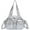Silver, variant on Small Hobo Purses for Women Soft Vegan Leather Shoulder Bags with Crossbody Adjustable Strap