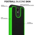 thumbnail image 4 of FINCIBO LG K20 Plus LV5 / K10 2017 Football Hybrid Case, Hard TPU Back Cover, Black/Green/Black, 4 of 5