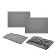 thumbnail image 1 of Juego de cama liso de satén falso, funda de almohada de 20*30 pulgadas * 2 uds, colchón de cama de 54*75 pulgadas/sábana de 81*96 pulgadas, 1 of 8