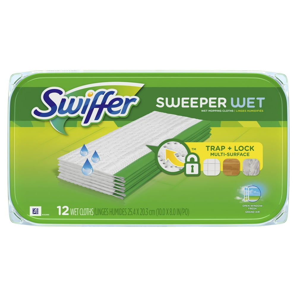 Swiffer Sweeper Wet Mopping Cloths, Multi Surface Refills, Open Window