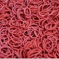thumbnail image 3 of Amelia Beauty | 1/2in, Red, Elastic Rubber Band Pony Tail Holders | Made in USA, Ideal for Ponytails, Braids, Twists, Dreadlocks, Styling Accessories for Women, Men and Girls | 500 Pack, 3 of 9