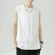 thumbnail image 1 of pstuiky Camiseta sin mangas para hombre, Camisola deportiva informal de cuello redondo y alta elasticidad de color liso para hombre Camisas de hombre l, 1 of 7