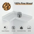 thumbnail image 2 of Floating Corner Shelves with Lip, 4 Tier Modern White Corner Wall Shelves, Wooden Corner Floating Ledge Shelves Wall Mounted for Wall Decor, L Shaped Corner Shelf for Living Room, Bedroom, Bathroom, 2 of 8