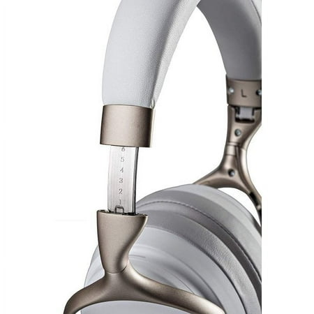 Denon Electronics - Wireless Noise-Cancelling Headphones, Up to 20 hours of Bluetooth and Noise Cancelling - White
