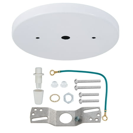 B P Lamp 5 1 4 Inch Modern Shallow Steel Canopy Kit