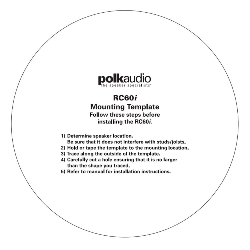Polk Audio Rc80i 8 Round In Ceiling Speakers | Shelly Lighting