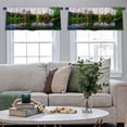 thumbnail image 5 of LALILO Kitchen Curtain Valance Young Man Sitting Wall Night Rod Pocket Window Curtain 52"x 18" Set of 2, 5 of 7