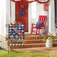 thumbnail image 3 of Garden flag with patriotic stars and stripes, outdoor decorations for independence day, section C, 3 of 5