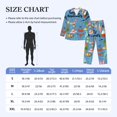thumbnail image 4 of Fotbe Hello Summer Pattern Long Sleeve Pajama Set for Men,Sleepwear Set,2-piece Loungewear Set,Soft PJs Comfy Nightwear with Pockets-Medium, 4 of 7