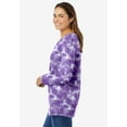 thumbnail image 3 of Woman Within Plus Size Perfect Printed Long-Sleeve V-Neck Tee, 3 of 5