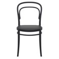 thumbnail image 4 of Siesta Exclusive ISP251-BLA Chaise d'Extérieur en Résine Marie Noire - Ensemble de 2, 4 of 7