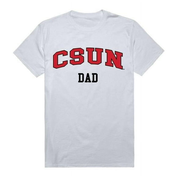 W Republic 548-166-WHT-04 CSNU College Dad T-Shirt, White - Extra Large
