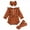 Brown, variant on Newborn Baby Girl Spring Fall Winter Baptism Outfit Princess Bubble Romper Vintage Baby Girl Clothes Textured Long Sleeve Button Front Ruffled Playsuit Socks Headband Set