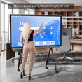 thumbnail image 4 of Shiarffe R9 Ultra Smart Board 75 Inch 16GB + 256GB EDLA-Certified Commercial-Grade Whiteboard, 4K UHD Touchscreen Interactive Display for Boardrooms, Lecture Halls & Executive Suites, 4 of 10