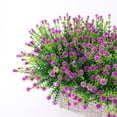 thumbnail image 4 of Artificial Flower 5 Branches Everlasting Plastic Eco-friendly Waterproof Simulation Babysbreath for Home-Rose Red, 4 of 6