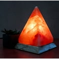 thumbnail image 1 of Pink Pyramid Lamp 8.5" Tall (8-9 lb) Tavera Marble Base, 1 of 5