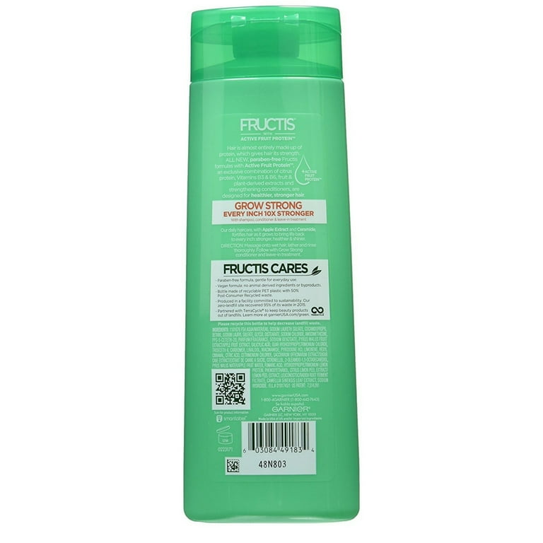 Garnier Hair Care Fructis Grow Strong Shampoo 12.5 OZ (Pack of 3) -  Walmart.com
