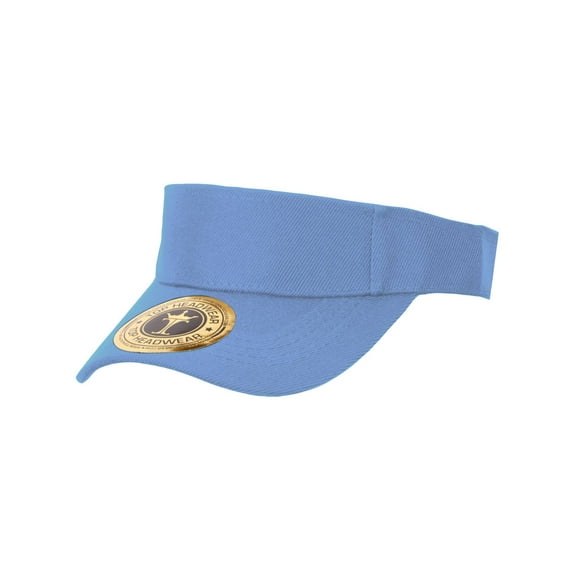 Solid Adjustable Sports Visor, Sky Blue