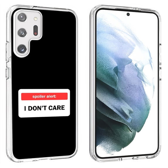 TalkingCase Slim Phone Case Compatible for Samsung Galaxy S23 Ultra 2023, I Don't Care Print, Lightweight, Flexible, USA