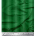 thumbnail image 1 of Soimoi Green Rayon Crepe Fabric Vertical Stripe Print Sewing Fabric Yard 46 Inch Wide, 1 of 3