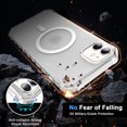 thumbnail image 5 of ELEHOLD Case for iPhone 12 Pro / 12 6.1", Shockproof Magnetic Matte Case with Wireless Charging Support,Clear, 5 of 6