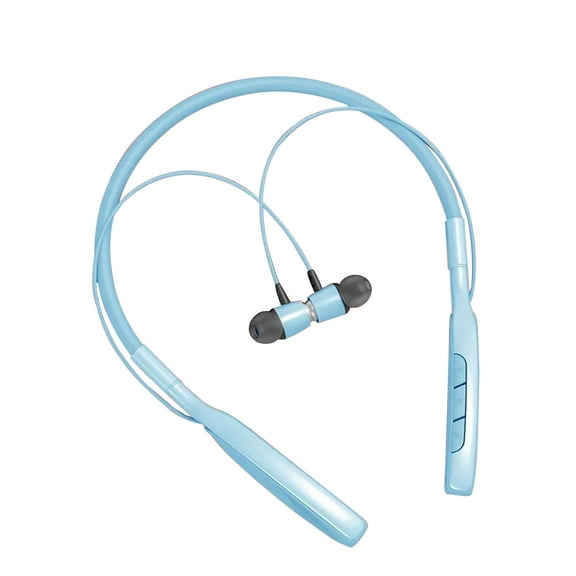 Neckband Wireless Bluetooth Sports Headphones Wireless Stereo Noise Reduction Universal Plug-in Card Sport Ear Headset Mic Sale! Bluetooth Headphones Earbuds Items