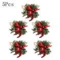 thumbnail image 1 of 5 Pcs Pics de Baies Rouges Cure-Dents de Couronnes à Feuillage Persistant & Branches de Pin Artificielles pour Bricolages de Noël & Baies d'Hiver Vaporisateur Houx Fil Tige Cure-Dents Décorations des Fêtes Ornements Bricolage, 1 of 6