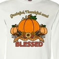 thumbnail image 4 of Inktastic Thankful Grateful and Blessed Pumpkins and Sunflower Long Sleeve T-Shirt, 4 of 5