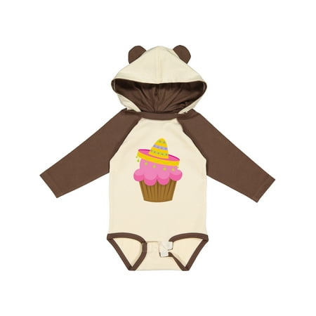 

Inktastic Cupcake Cinco De Mayo Gift Baby Girl Long Sleeve Bodysuit